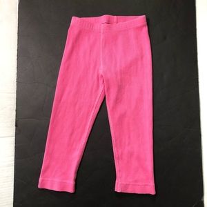 Hanna pink ribbed Capri leggings